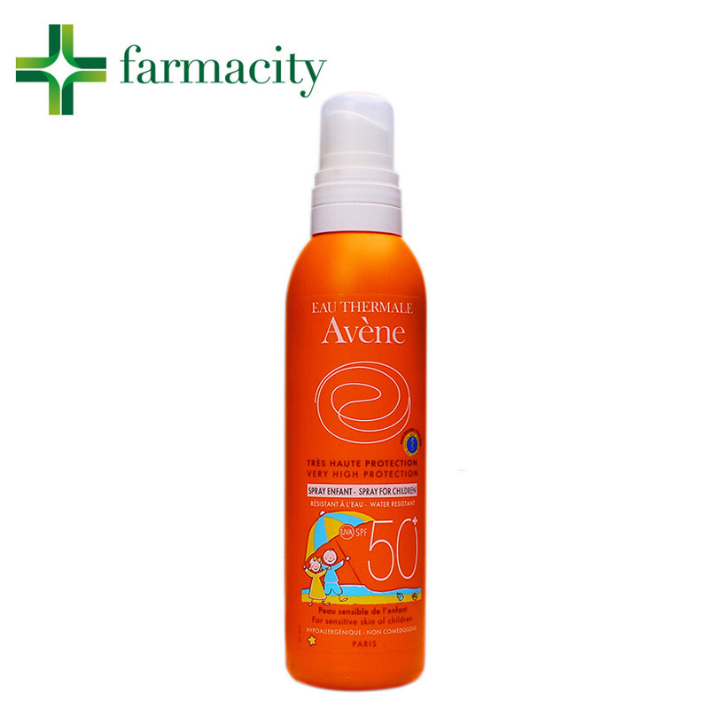 Avene/雅漾儿童防晒喷雾SPF50+ 宝宝婴儿隔离防晒霜200ml