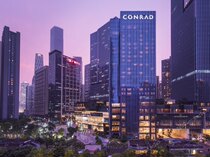 Conrad Guangzhou five-star luxury hotel River View small waist room double early 1400