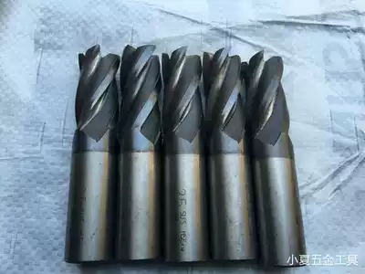 Second-hand imported high-speed mesh cobalt-containing straight shank end mill 4-edged coating overall diameter 25mm
