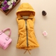 Mùa thu và mùa đông áo vest nữ mới Phiên bản Hàn Quốc của chiếc áo vest tự trồng có mũ ngắn đồ vest nữ Áo vest