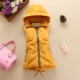 Mùa thu và mùa đông áo vest nữ mới Phiên bản Hàn Quốc của chiếc áo vest tự trồng có mũ ngắn áo khoác cardigan nữ Áo vest