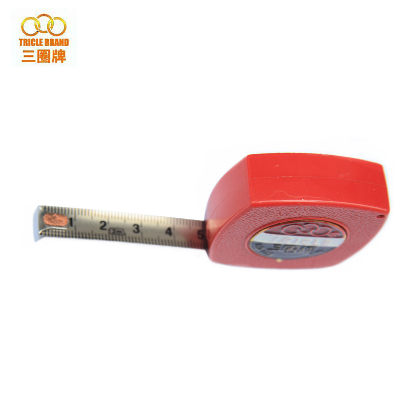 (Shanghai three circles) 173 Classic steel measuring tape self-curly steel case ruler pull ruler for home student ruler 2 m