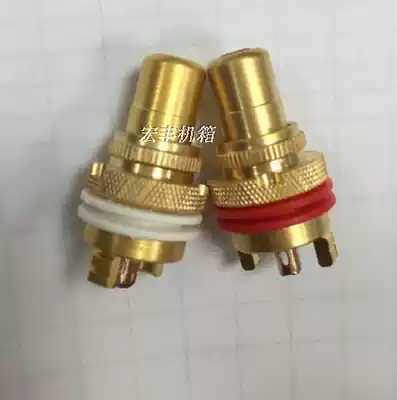 Factory price power amplifier chassis audio lotus seat RCA socket terminal signal block copper sand gold plug