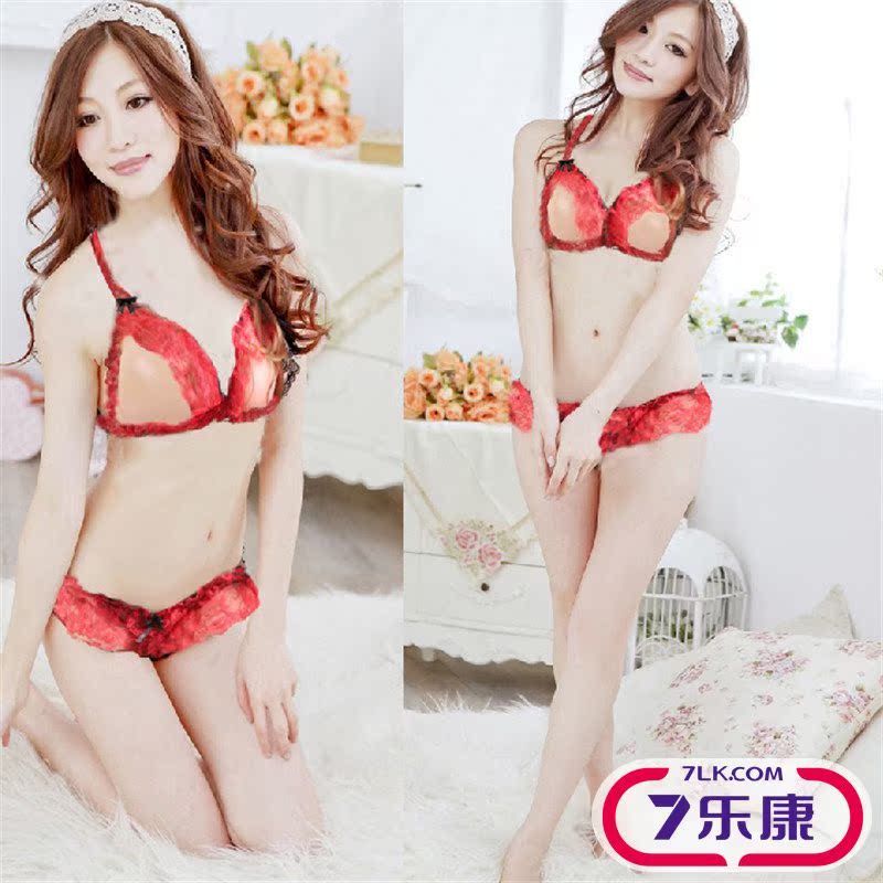 性感透视开档露乳情趣内衣豹纹诱惑连体衣女式骚睡裙女佣制服套装