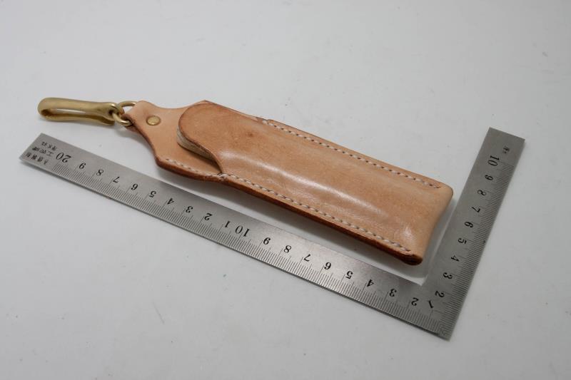 Anon Handmade Knife Sheath Custom Head Layer Cow Leather Flap Knife Sheath Knife Sheath Fattening Tannic Leather Man Gift Bag