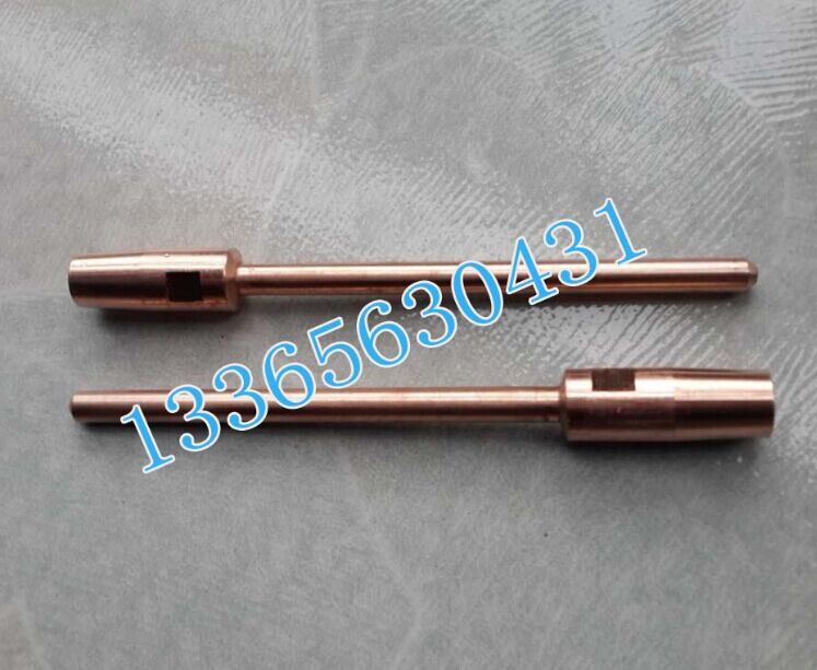 Dot welder electrode lengthened customised non-marked piece φ 1 6 * 175mm Quality chrome zirconium copper mobile welding gun point head