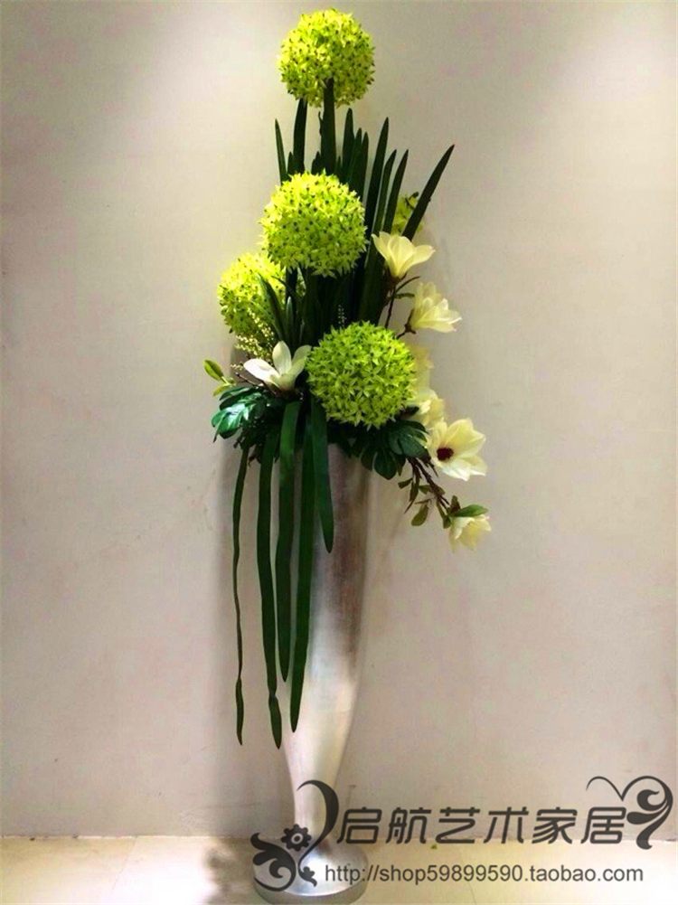 Minimalist home floor vases emulation floral suit Living room Hotel Art Deco New store Wedding Wedding Pendulum