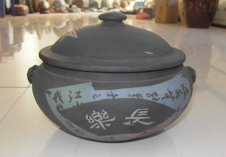 Yunnan Zhao Tao Auto Boiler Building Water Lion Head Pot Old Factory Residual Paste Pan Grinding Old Plant Pure Five-Coloured Soil