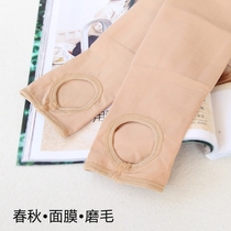 Mask Grinding Natural skin color bottle female spring and winter thin velvet outside wearing high waist meat to step on the feet micropressure