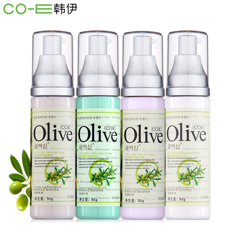 粉底液 遮瑕 亮白保湿 强 CO.E韩伊Olive橄榄悦颜粉底液90ml