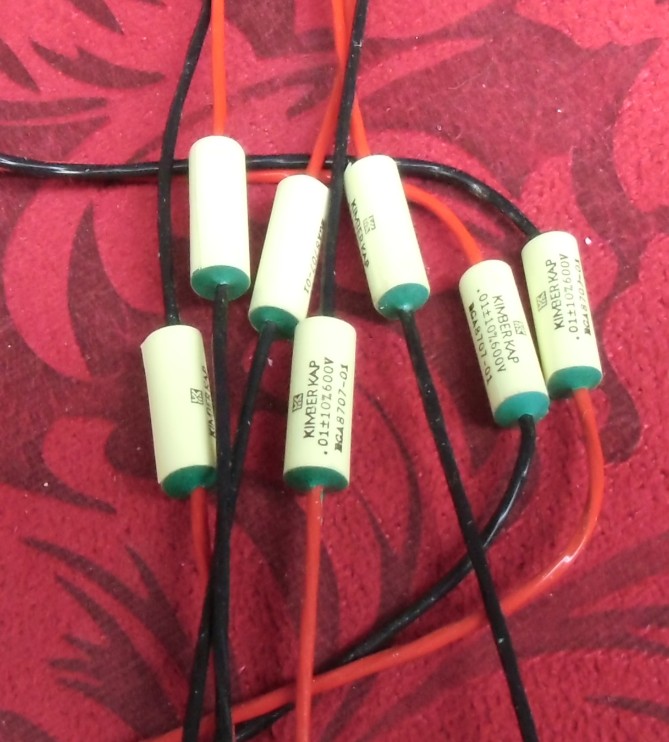 Original American KIMBER JIMBER 0 01uf600v capacitor audio polarity capacitor