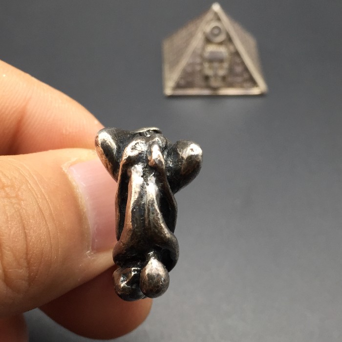 Western Antique Silver Decoration 1960s American stereo sex OOXX men and women 925 pure silver retro ring men and women