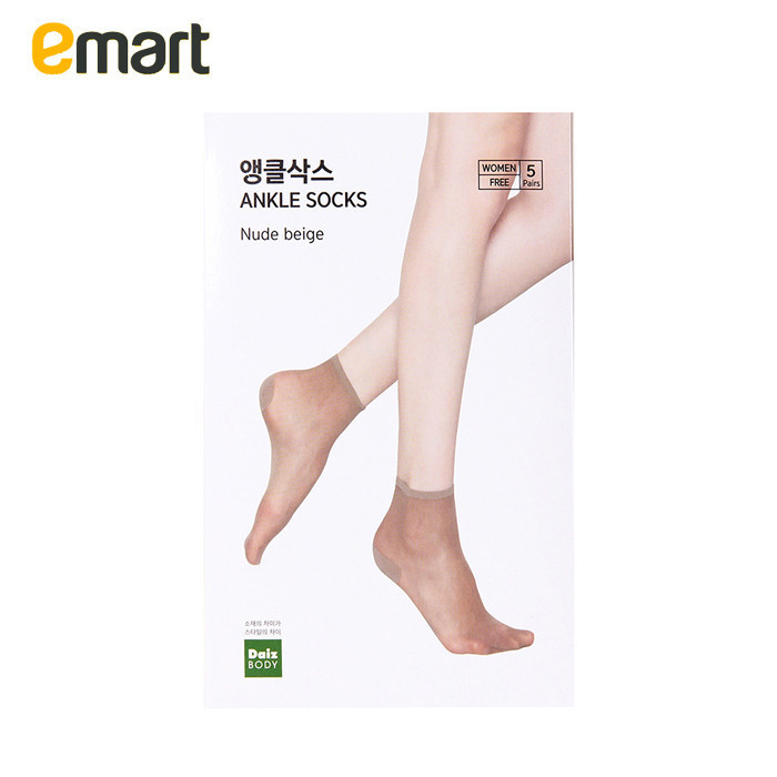 *EMART daiz女丝袜子肌肤色5双装 防勾丝
