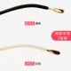 Cool bubble glasses foot cover non-slip silicone casing mirror leg set eye accessories frame metal glasses thin mirror leg set