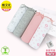 Cotton văn hóa cotton đích thực đồ lót nữ 100% cotton thắt lưng thấp tóm tắt hoa Xia Chao giá trị 2 tải