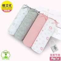 Cotton văn hóa cotton đích thực đồ lót nữ 100% cotton thắt lưng thấp tóm tắt hoa Xia Chao giá trị 2 tải quần lót đôi