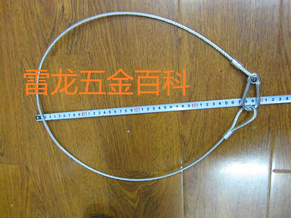 Wire Rope Insurance Buckle Insurance Rope Light Insurance Rope Light Sound Box Safety Sling 4 mm rope-Taobao
