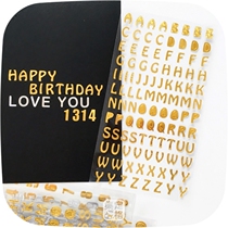 diy photo album growth manual decorative material sticker Handbook material accessories tool shiny alphanumeric sticker