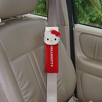 HELLO KITTY classic leather series seat belt cover