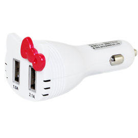 Hello Kitty Dual USB jack Classic styling car charging-Taobao