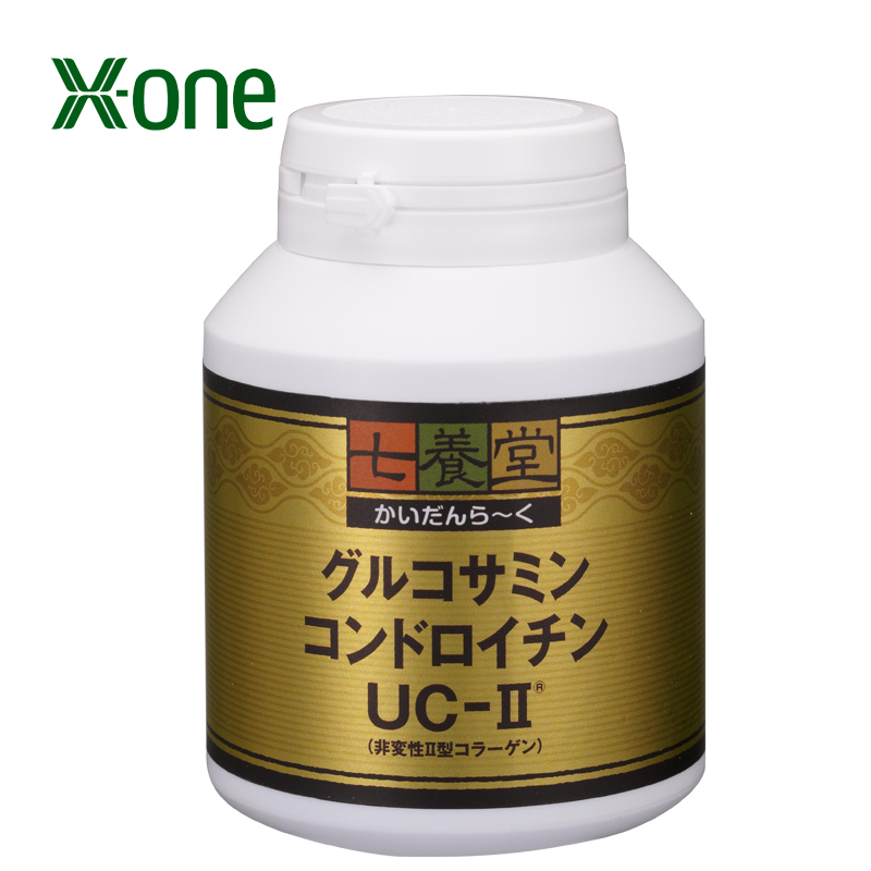 X-one/七养堂 日本直邮 氨基葡萄糖 软骨素 缓解关节疼痛 300粒