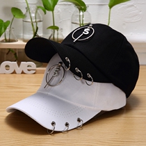 Fashion hoop hat female autumn and winter Korean version of Joker baseball cap cap male personality street trend hip hop hat man