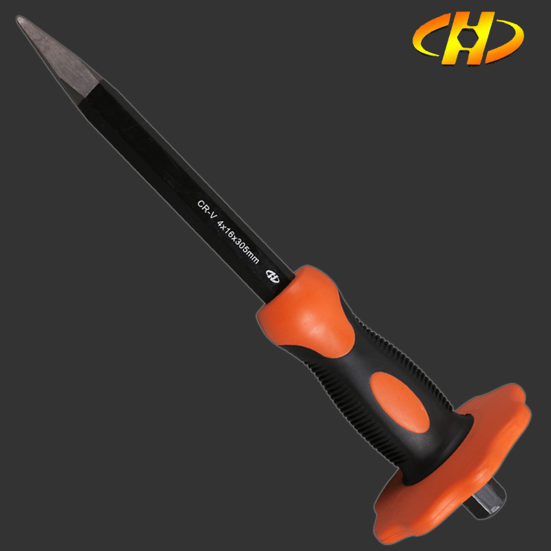 Huafeng Giant Arrow Double Color Handle Sharp Chisel Iron Chisel Stone Chisel Cement Chisel Steel Chisel Hardware Tools Chisel