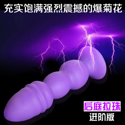 成人情趣用品 女性后庭拉珠肛门塞男女通用拉珠另类肛门自慰器具#
