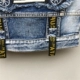 Áo vest bé trai denim vest bé gái mùa xuân và mùa thu 2 áo 3 trẻ em 4 phiên bản Hàn Quốc của bé 7 tuổi 5 áo vest vai thủy triều 6