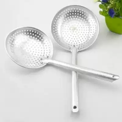 Skimmer household old-fashioned pure aluminum large small skimmer colander colander Large colander nostalgic noodles dumpling vermicelli