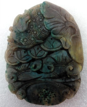 Nanyang Dushan Jade Pi Xiu Good Fortune Pendant