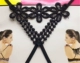 Sexy Lace Butterfly Beauty Back Thin Crossed Shoulder Strap Sequined Hot Diamond Bra Dây đeo Đồ lót vô hình
