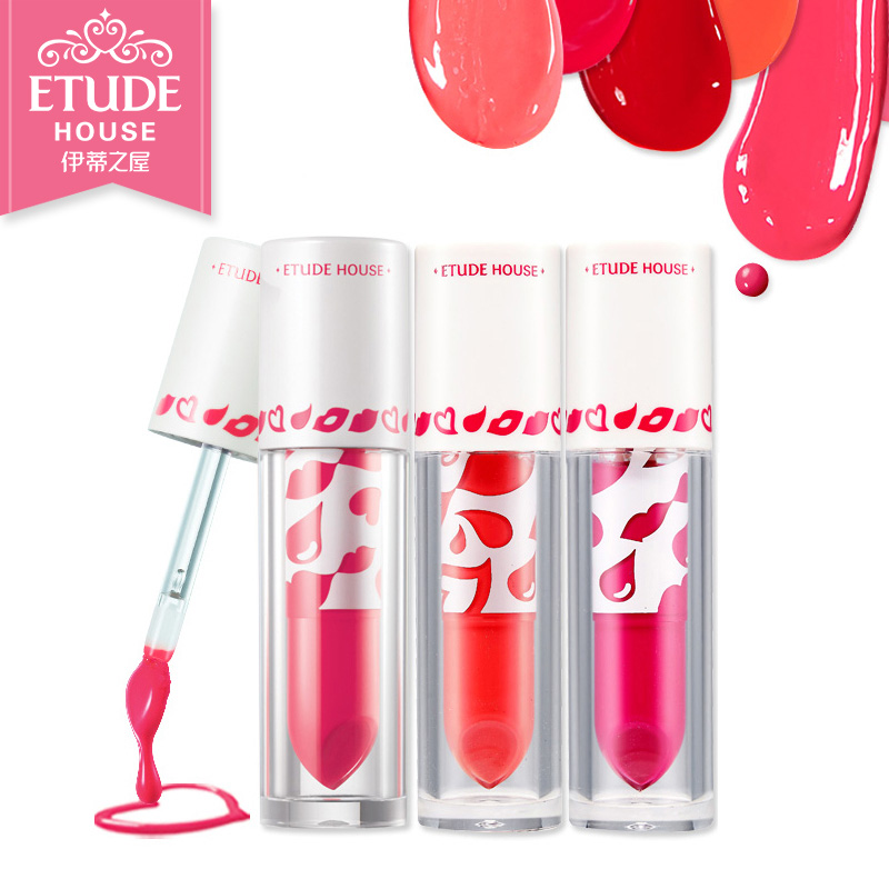 ETUDE HOUSE伊蒂之屋 水凝心机液体唇膏唇釉唇彩 保湿滋润补水