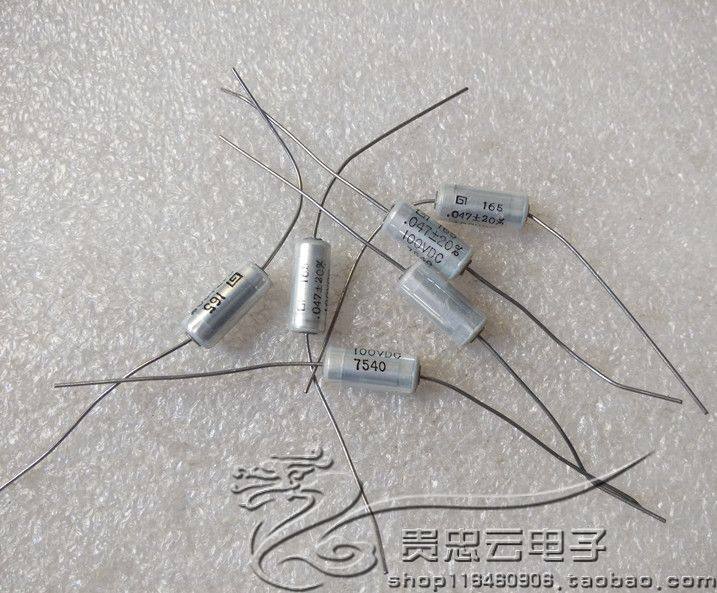 Early American GT Crystal 100V0 047UF 473 axial fever coupling film capacitor