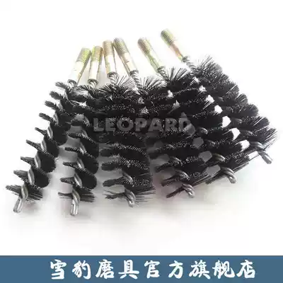 10mm--150mm Steel wire brush Screw steel wire brush with threaded pipe brush Chimney brush Boiler brush