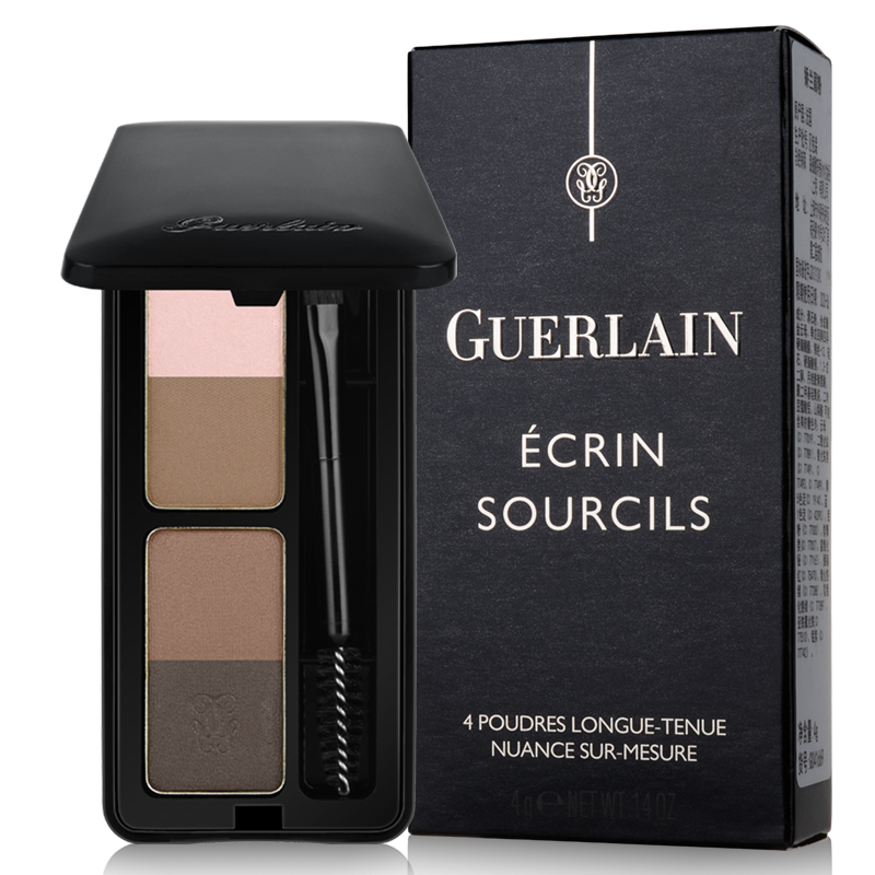 GUERLAIN娇兰 眉粉盒 干湿两用四色眉笔眼彩妆 自然持久立体高光