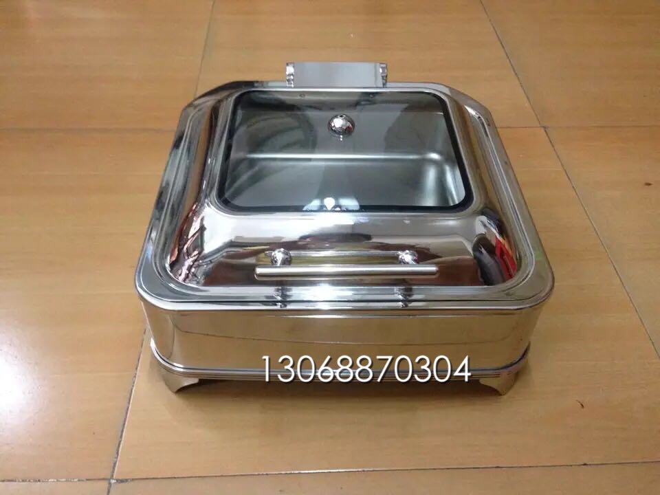 Square Stainless Steel Buffet Stove Hotel Supplies Cutlery with electrically insulated dining stove Buffy stove