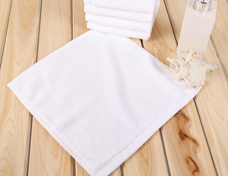 Small square towel pure cotton absorbent face wash adult white towel hotel beauty salon small towel hand wipe rag thick absorbent