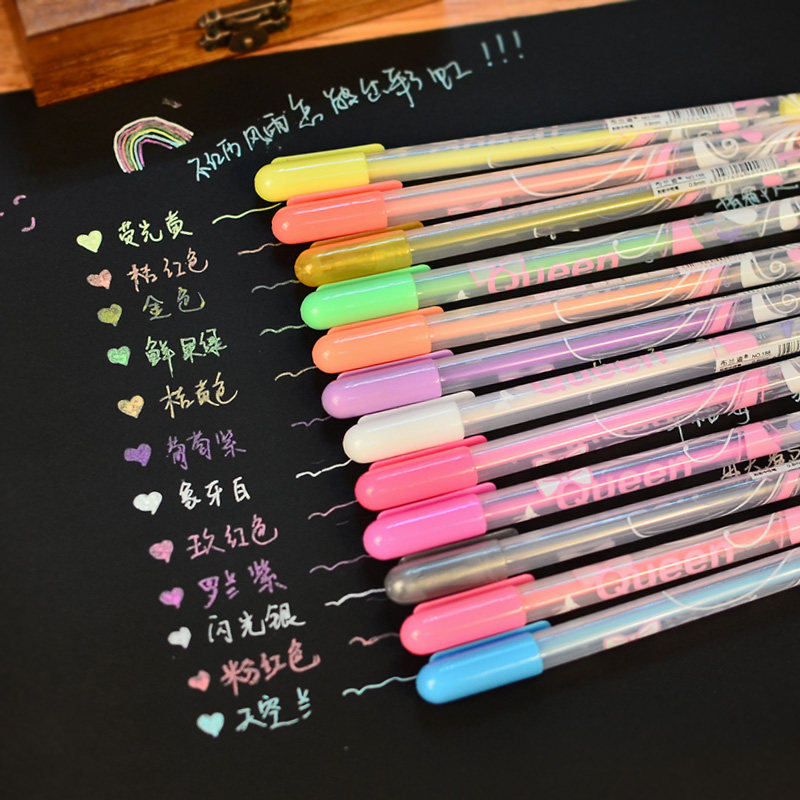 Korea diy handmade album Album album Adhesive commemorative album Watercolor pen Graffiti pen Mood color pen