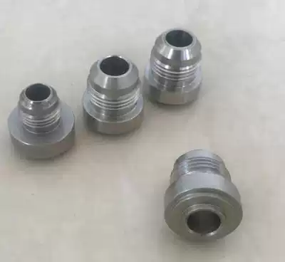 Oil cooler welded joint tank stainless steel welded joint AN4 AN6 AN8 AN10 AN12 AN16