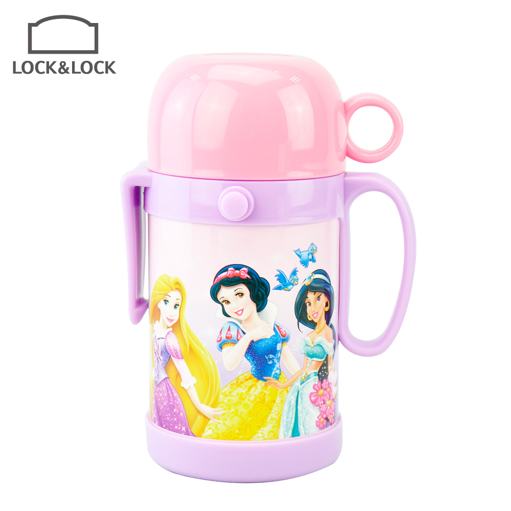 乐扣乐扣儿童学生卡通公主背带学童保温杯400ml LDS203PR