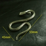 Медный ретро брелок для ключей с застежкой, аксессуар, латунные очки, DIY