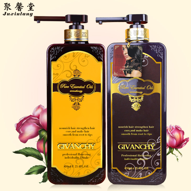 聚馨堂香薰世家玫瑰平衡修复受损滋润洗发水护发素洗护套装450ml