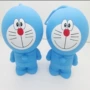 Phim hoạt hình siêu dễ thương siêu dễ thương Hàn Quốc sáng tạo túi chìa khóa Doraemon mèo silicone kéo móc khóa ví móc chìa khóa nữ dễ thương