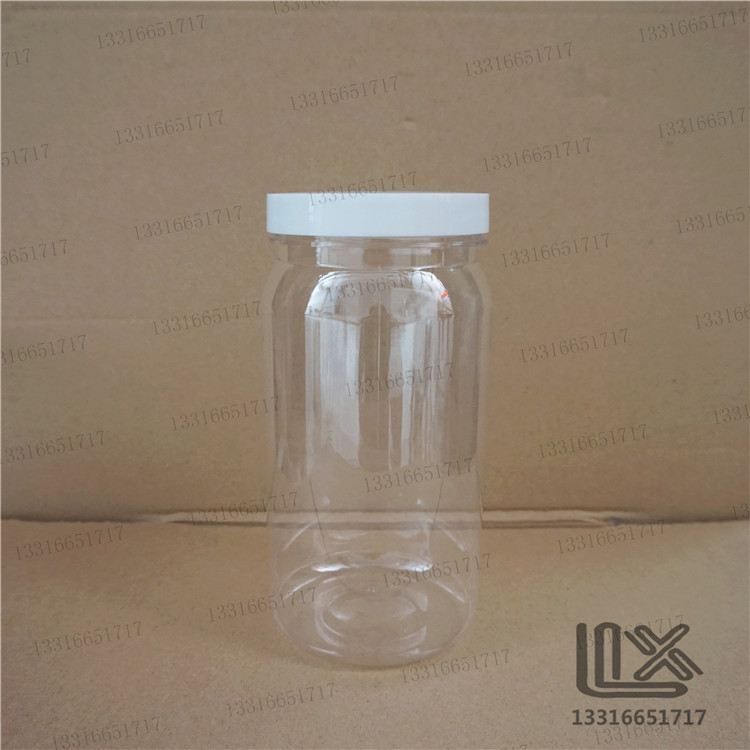 1000ml PET 大口 透明圆瓶 直身瓶 药品瓶 样品瓶 液体瓶 聚酯瓶
