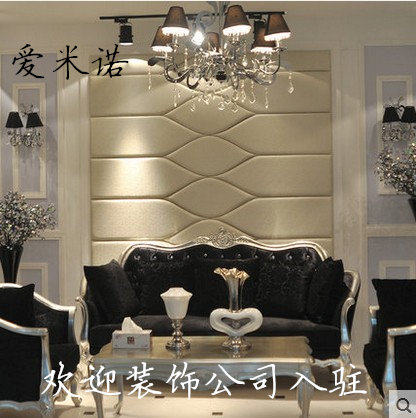 Customize the soft bag hardcore headboard TV sofa Background wall rhombus Alien soft and hard bag Hard bag soft bag Living room sofa