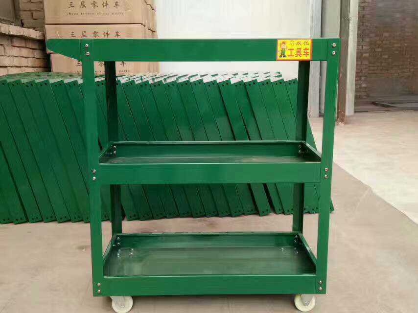 Car repair tool car thickening three - layer cart multi - function parts car hardware mobile car revolving car
