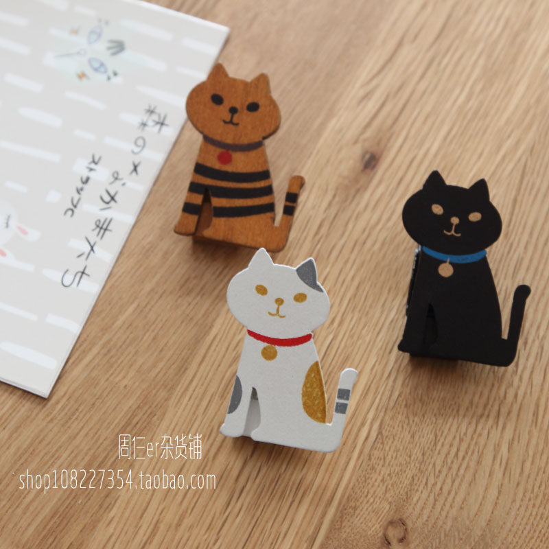Day-style kittens meow Martian containing clip small cat photo clip wooden convenience patch clip zak week 3 er groceries