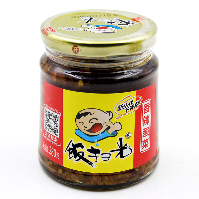 【天猫超市】四川特产饭扫光下饭菜280g饭扫光香辣酸菜家常开胃菜