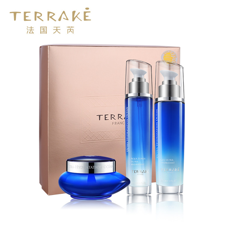 法国天芮terrake深度补水保湿亮白套装水乳霜三件套护肤品套装